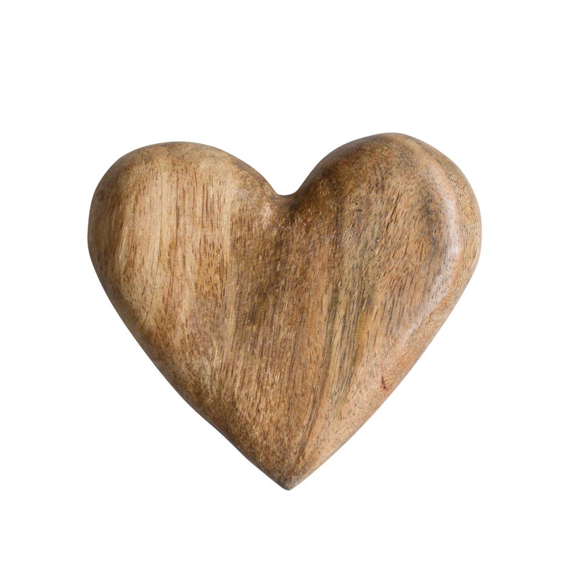 Creative Co-Op Mango Wood Heart - Image 4